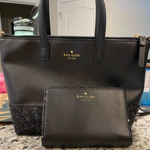 Kate spade all that glitters bag and wallet